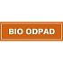 Značka BIO ODPAD, samolepicí fólie, 290 × 85 mm